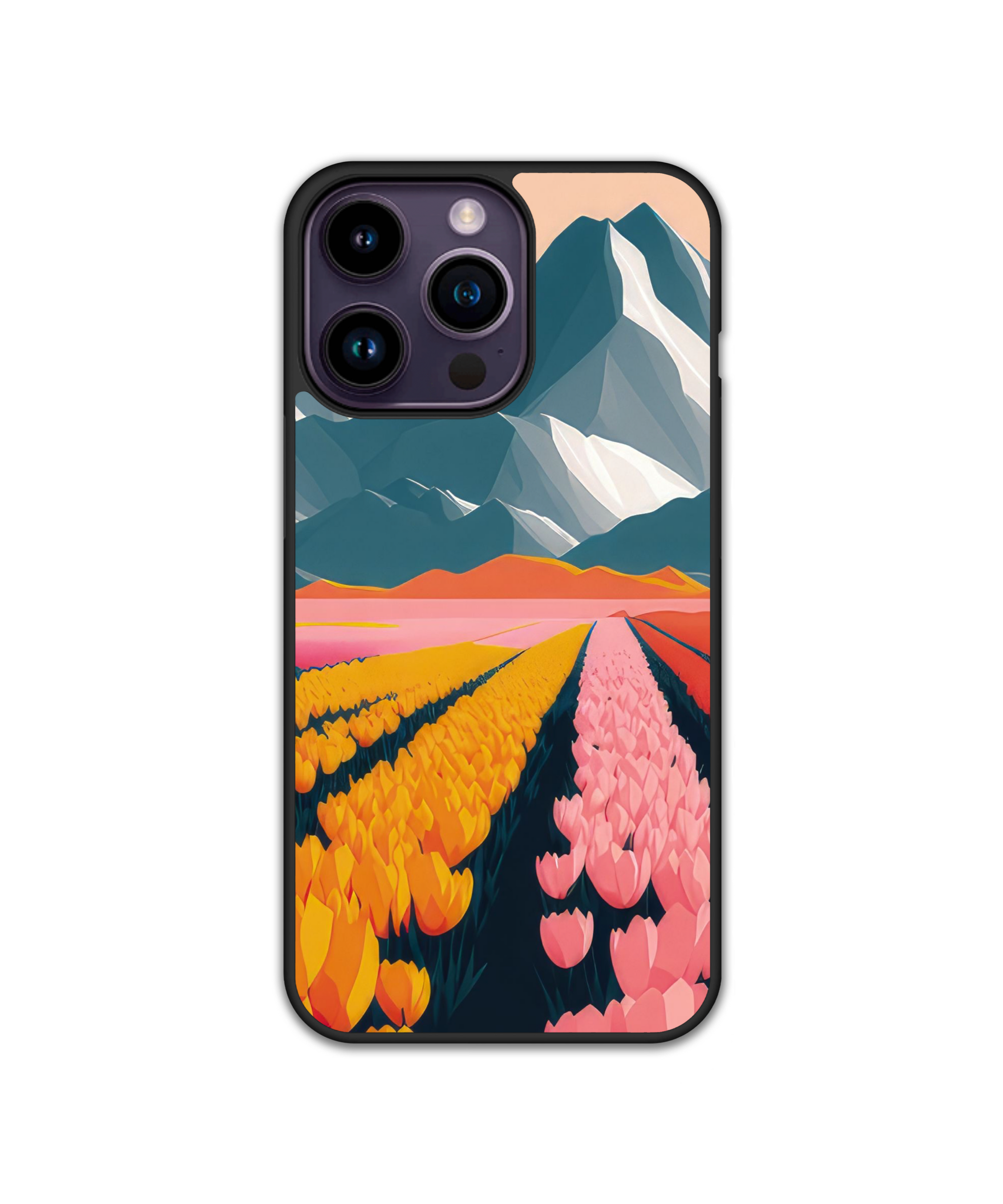 Силиконов Кейс - Art Paintings Flowers in the mountains