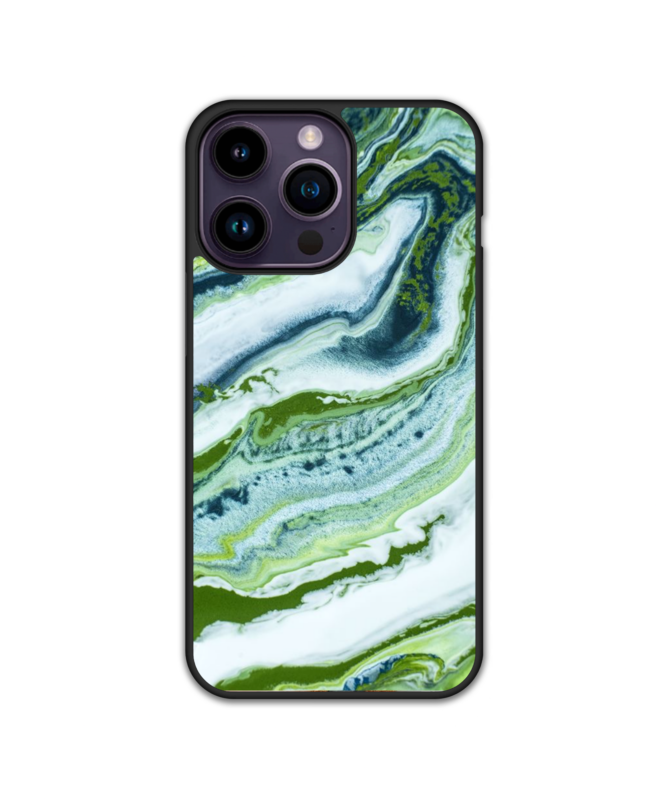 Силиконов Premium Marble Кейс - Green Dreams