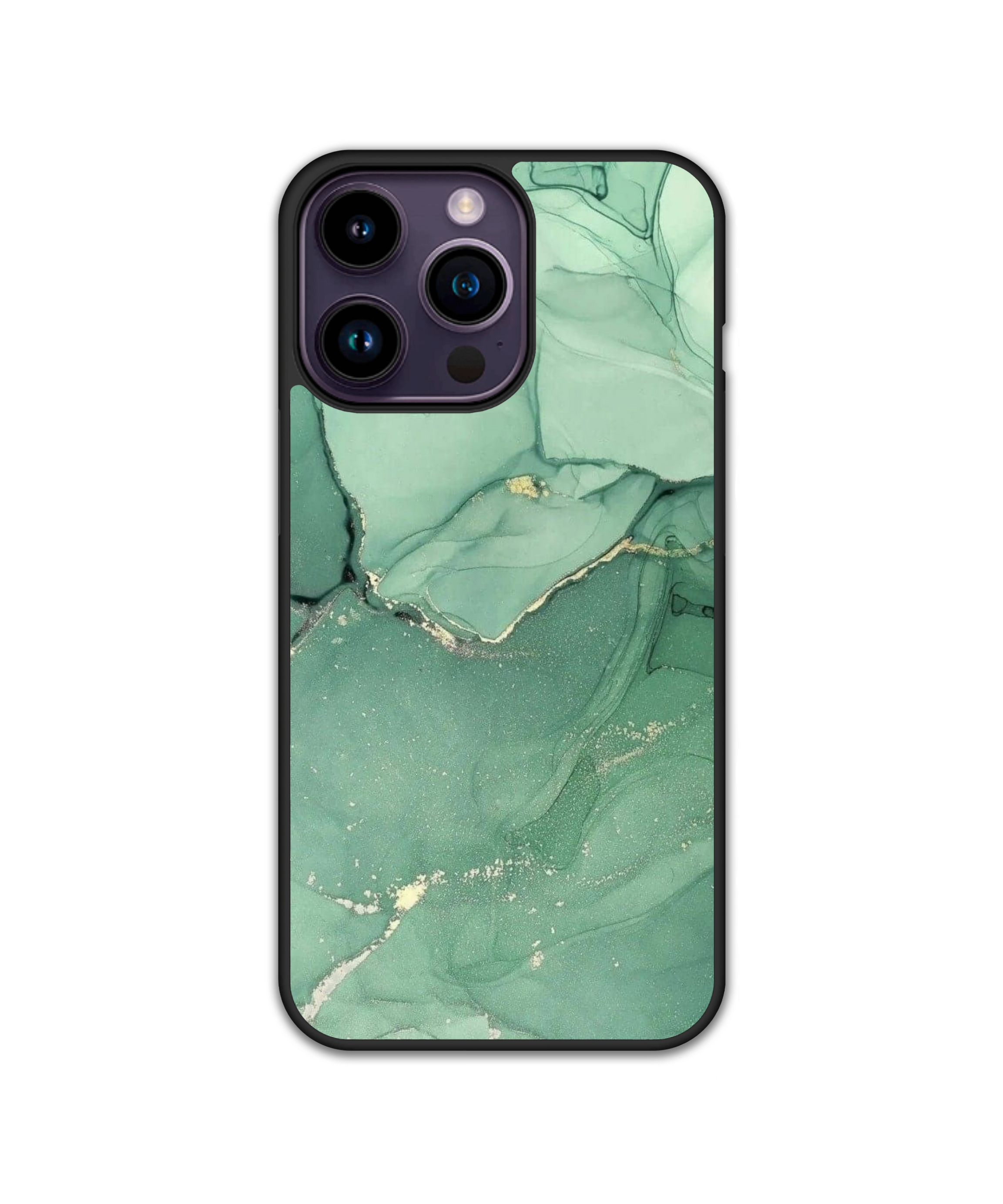 Силиконов Premium Marble Кейс - Green Piece