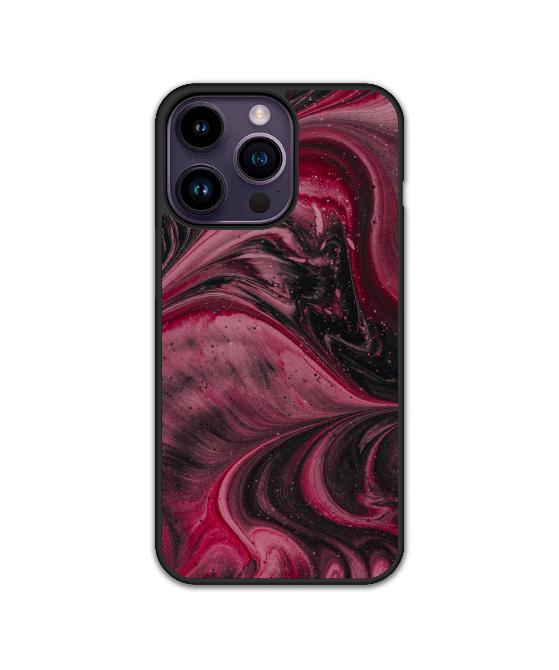 Силиконов Premium Marble Кейс - Red Marble