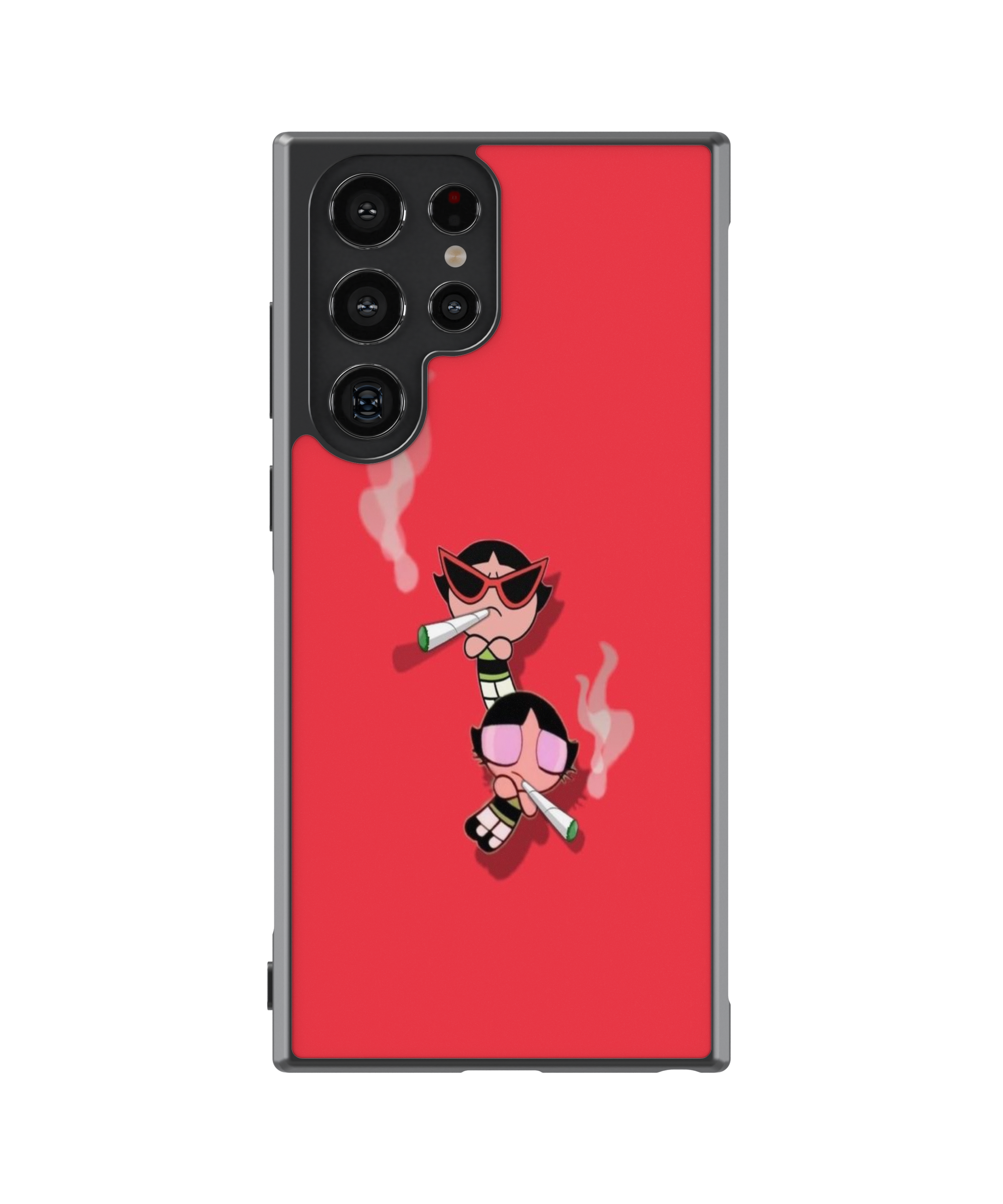 Силиконов Кейс - Smile Power Puff