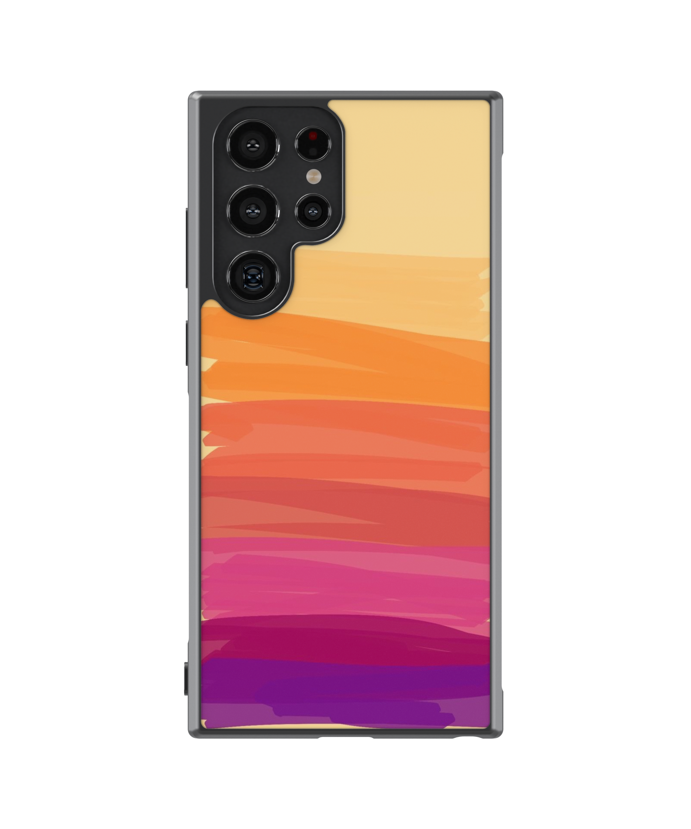 Силиконов Кейс - Pattern Sunset Ombre