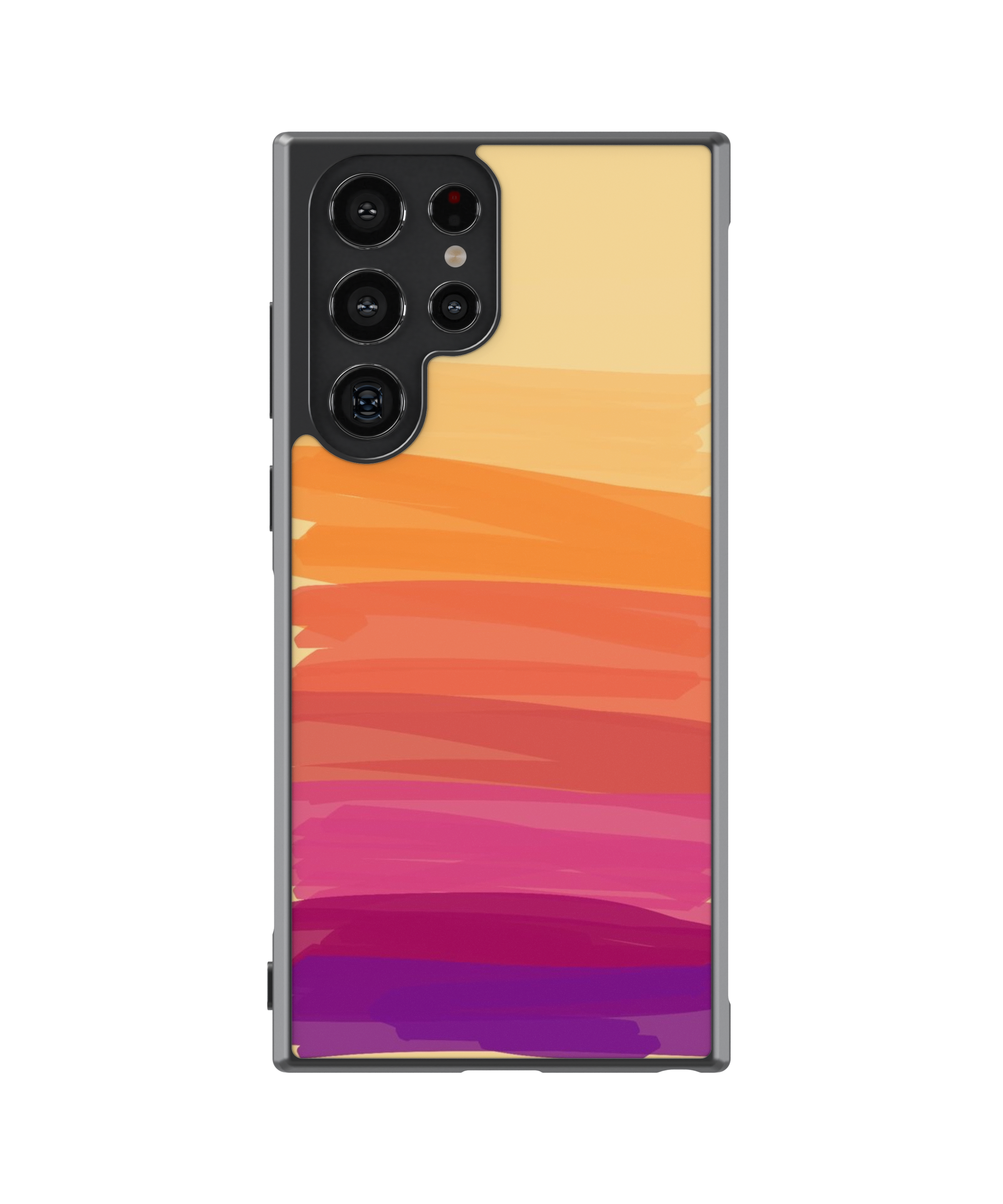 Силиконов Кейс - Pattern Sunset Ombre