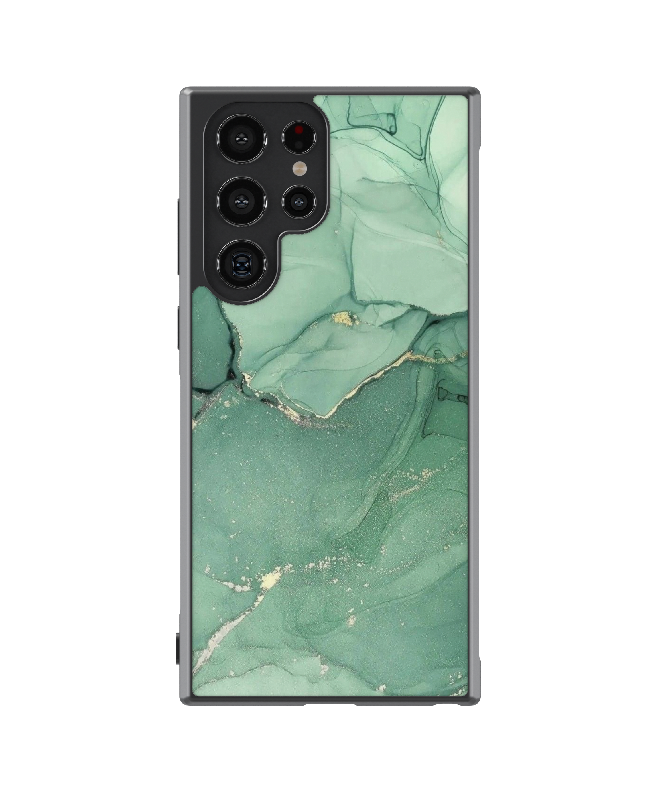 Силиконов Premium Marble Кейс - Green Piece