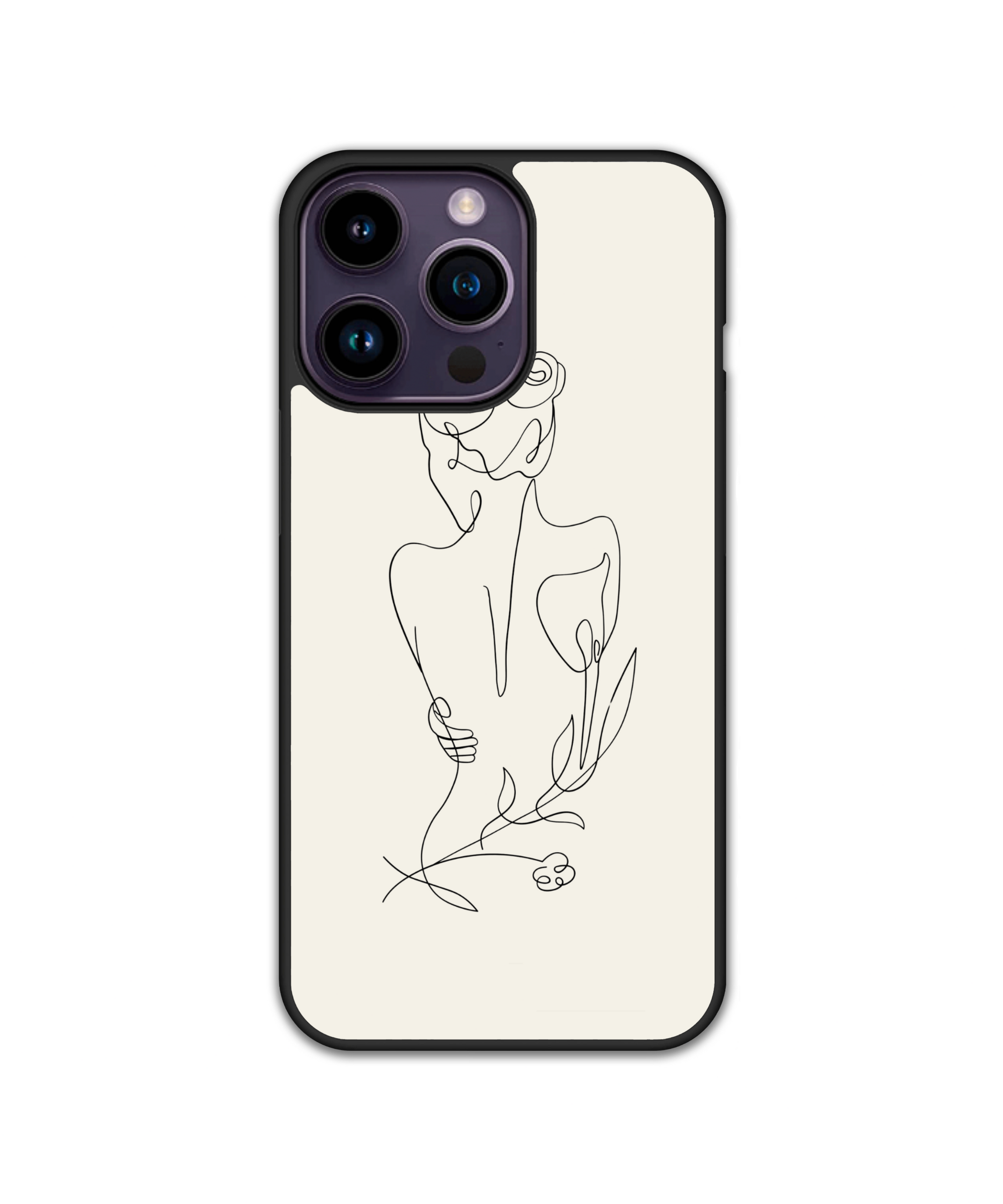 Силиконов Кейс - Line Art The Woman