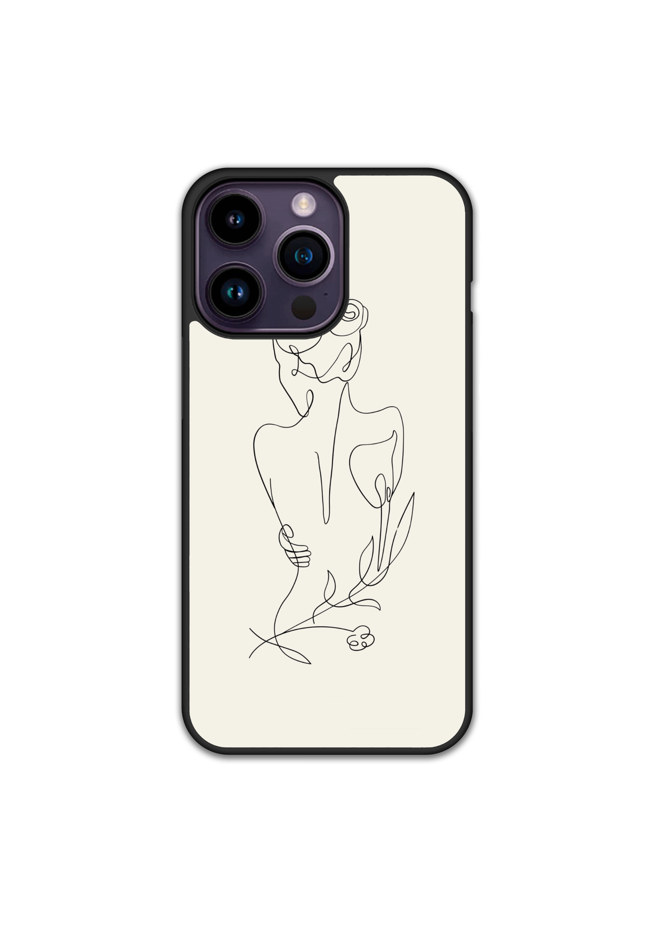 Силиконов Кейс - Line Art The Woman