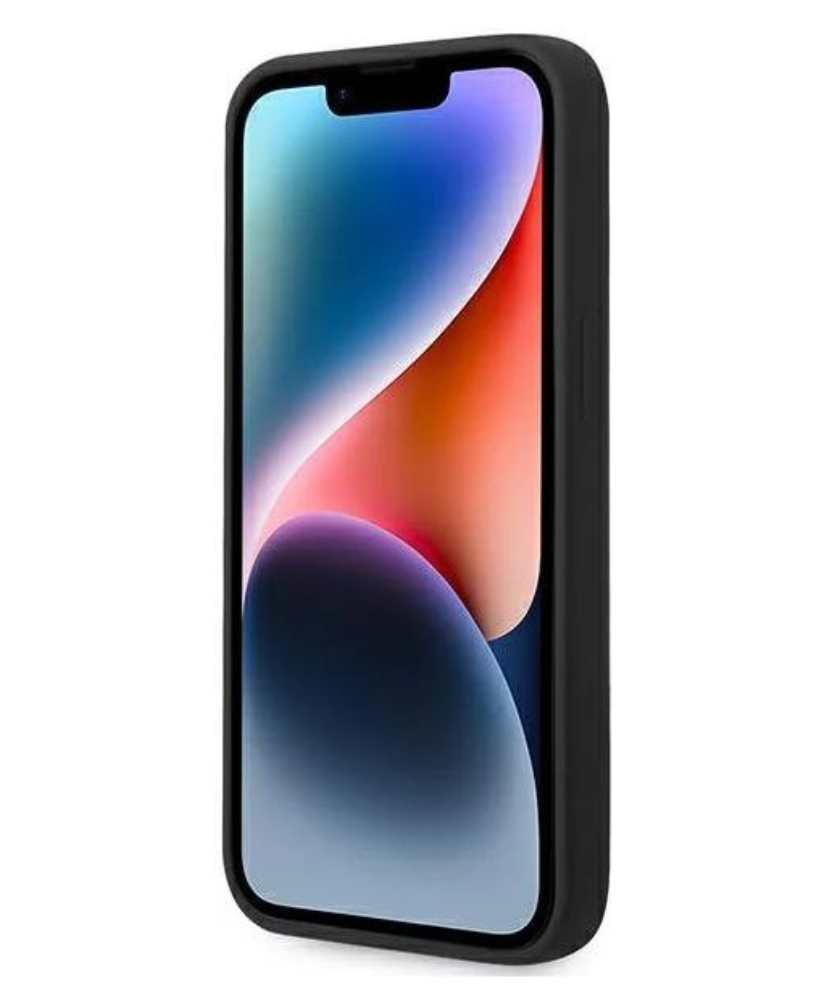 Оригинален кейс за iPhone 14 - Karl Lagerfeld Black Silicone Karls Head