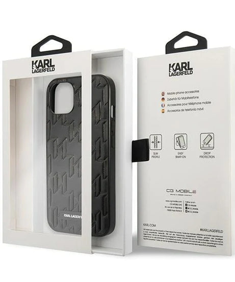 Оригинален кейс за iPhone 13 - Karl Lagerfeld Monogram Plaque