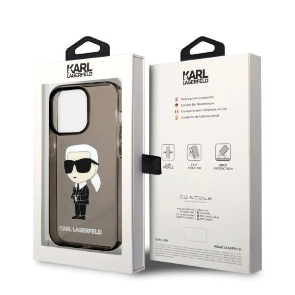 Оригинален кейс за iPhone 14 Pro - Karl Lagerfeld Silicone Ikonik