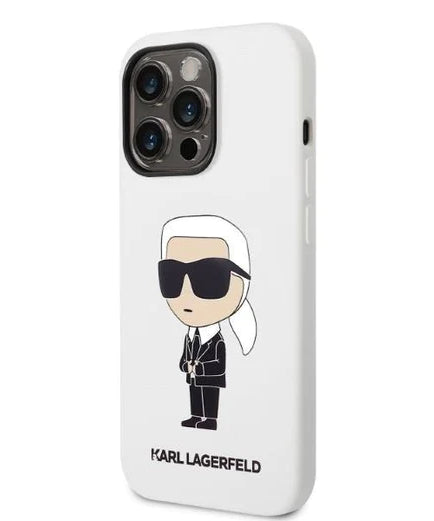 Оригинален кейс за iPhone 14 Pro - Karl Lagerfeld Silicone Ikonik