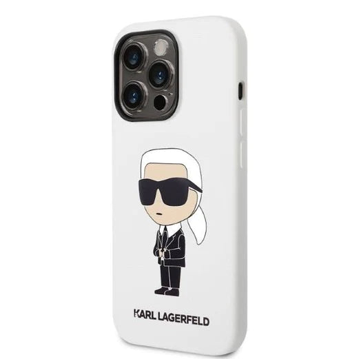 Оригинален кейс за iPhone 14 Pro - Karl Lagerfeld Silicone Ikonik
