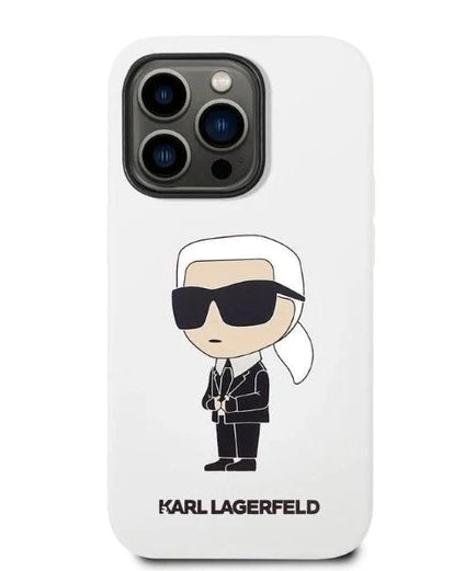 Оригинален кейс за iPhone 14 Pro - Karl Lagerfeld Silicone Ikonik