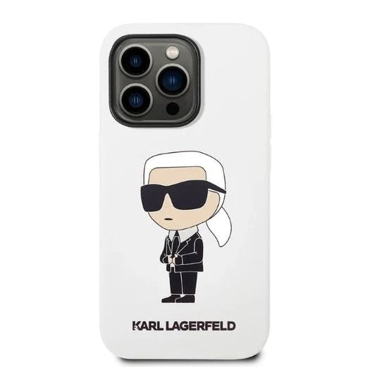Оригинален кейс за iPhone 14 Pro - Karl Lagerfeld Silicone Ikonik