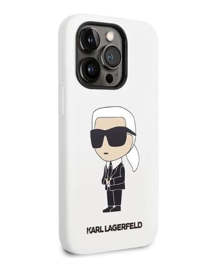 Оригинален кейс за iPhone 14 Pro - Karl Lagerfeld Silicone Ikonik