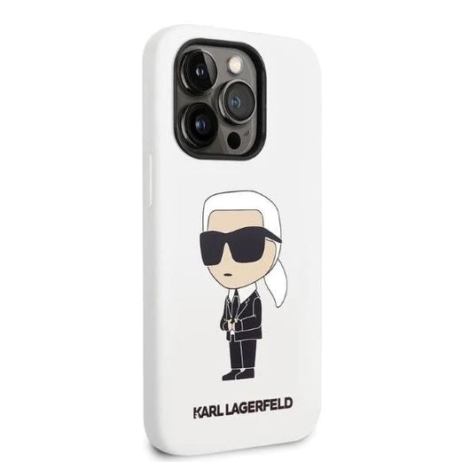Оригинален кейс за iPhone 14 Pro - Karl Lagerfeld Silicone Ikonik