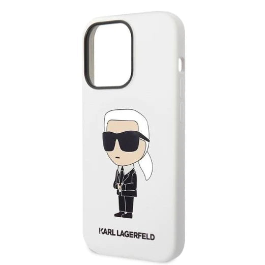 Оригинален кейс за iPhone 14 Pro - Karl Lagerfeld Silicone Ikonik