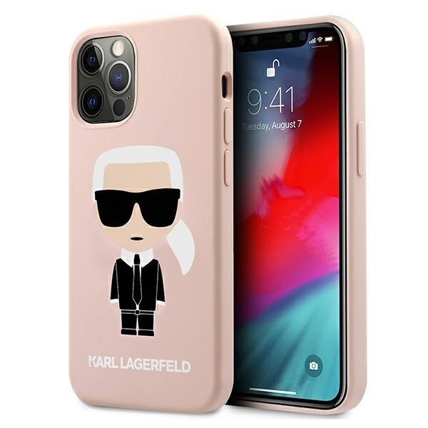 Оригинален кейс за iPhone 12 Pro Max - Karl Lagerfeld Silicone Ikonik