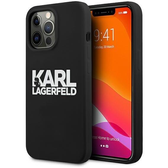 Оригинален кейс за iPhone 13 Pro - Karl Lagerfeld Silicone Stack Logo