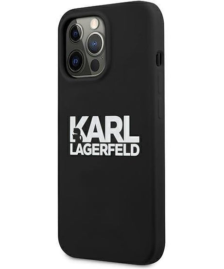 Оригинален кейс за iPhone 13 Pro - Karl Lagerfeld Silicone Stack Logo