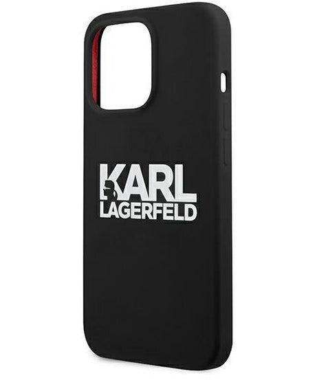 Оригинален кейс за iPhone 13 Pro - Karl Lagerfeld Silicone Stack Logo
