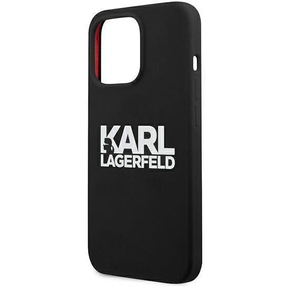 Оригинален кейс за iPhone 13 Pro - Karl Lagerfeld Silicone Stack Logo
