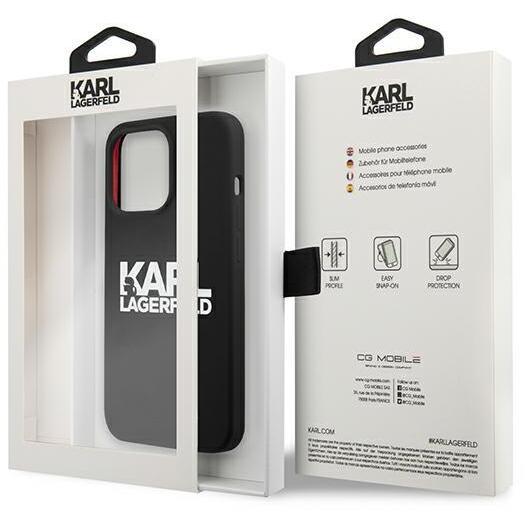 Оригинален кейс за iPhone 13 Pro - Karl Lagerfeld Silicone Stack Logo