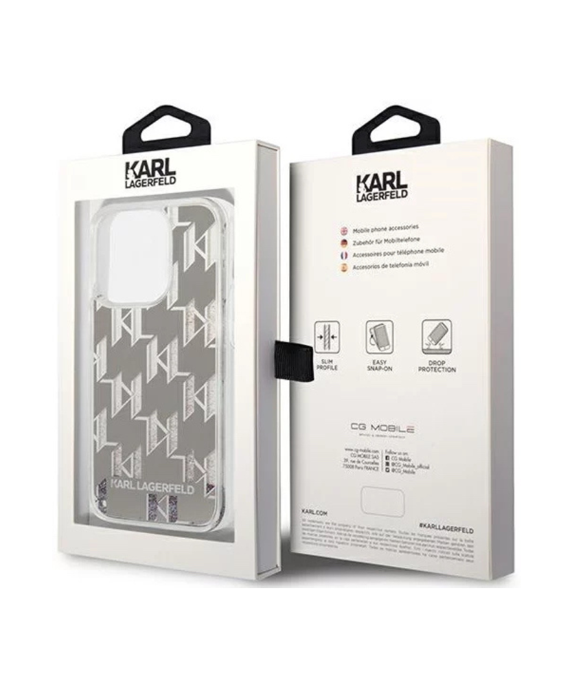 Оригинален кейс за iPhone 14 Pro - Karl Lagerfeld - прозрачен