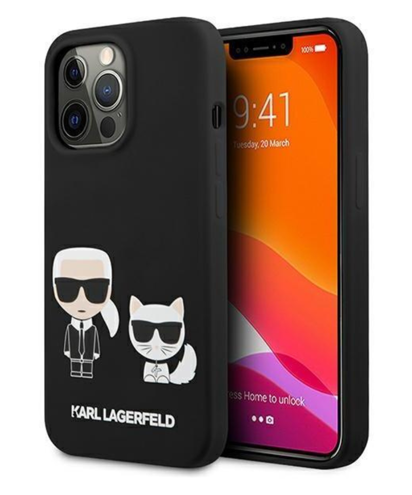Оригинален кейс за iPhone 13 Pro Max - Karl Lagerfeld Silicone Karl Choupette