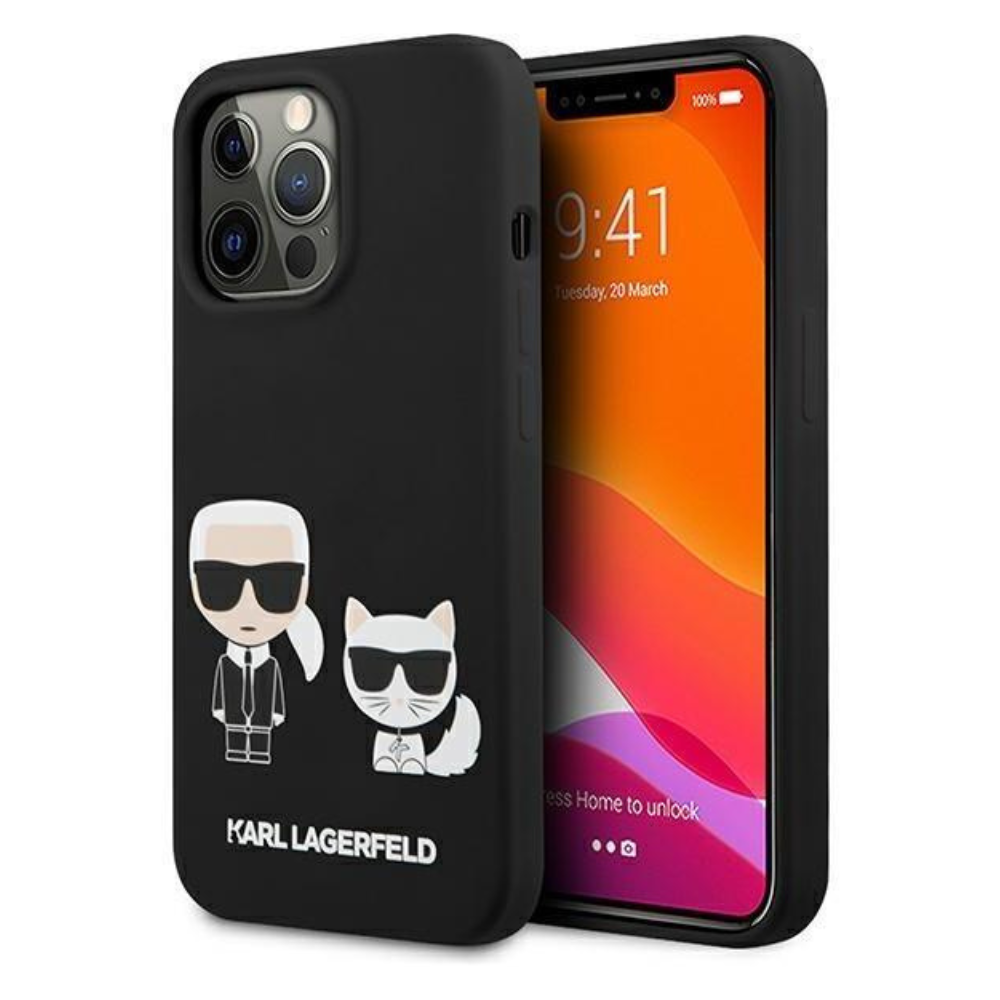 Оригинален кейс за iPhone 13 Pro Max - Karl Lagerfeld Silicone Karl Choupette