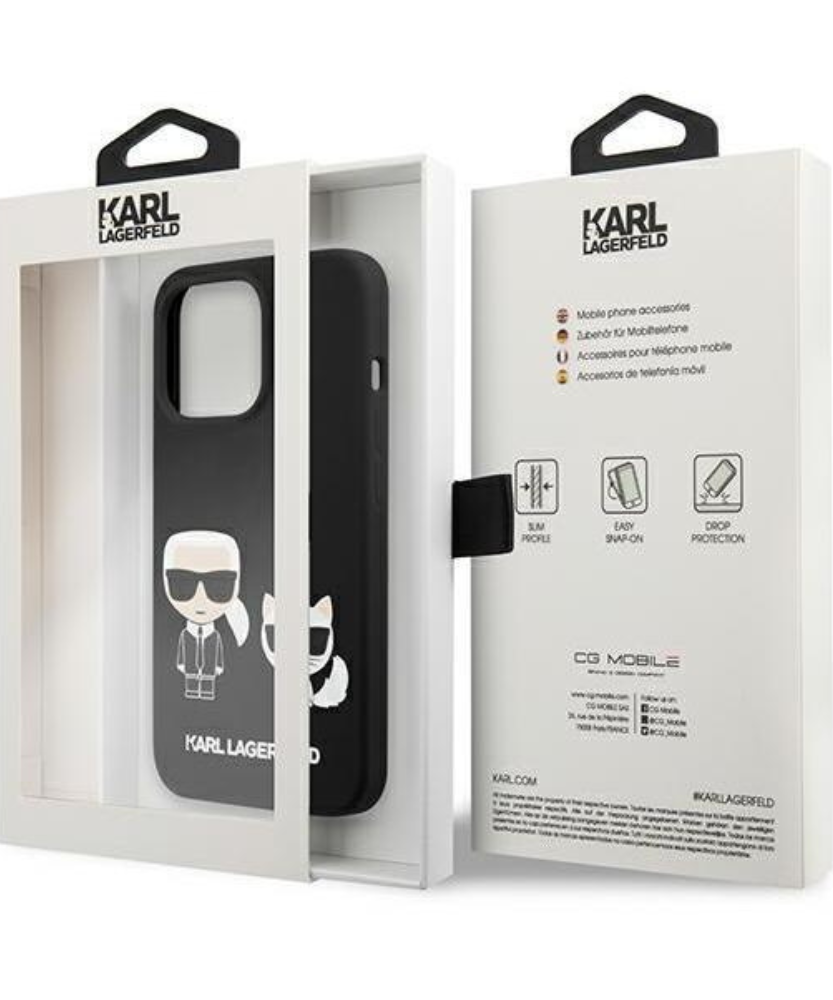 Оригинален кейс за iPhone 13 Pro Max - Karl Lagerfeld Silicone Karl Choupette