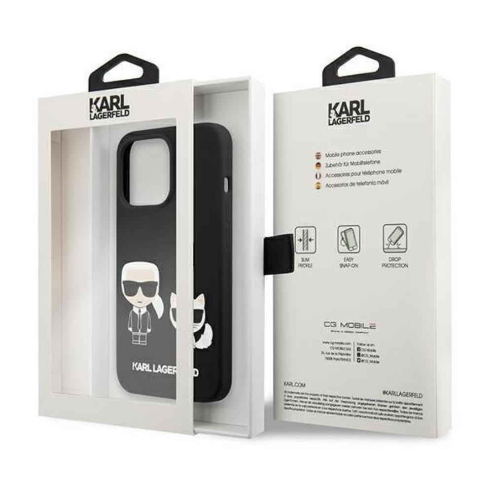 Оригинален кейс за iPhone 13 Pro Max - Karl Lagerfeld Silicone Karl Choupette