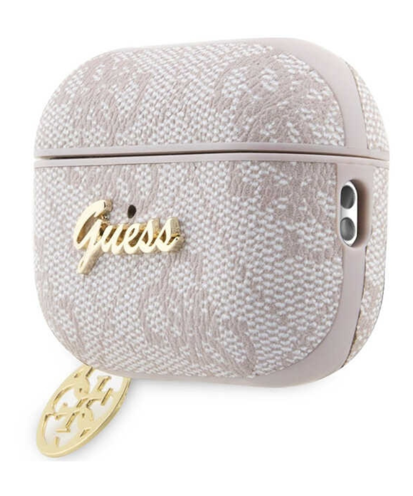Оригинален калъф за Apple AirPods Pro 2 - Guess 4G Charm Collection, розов