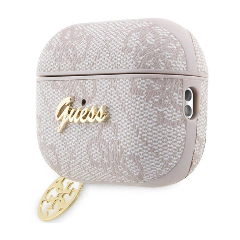 Оригинален калъф за Apple AirPods Pro 2 - Guess 4G Charm Collection, розов
