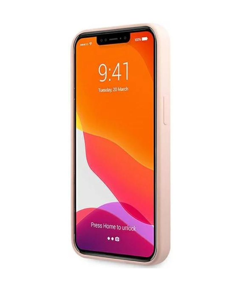 Оригинален кейс за iPhone 13 Pro - Karl Lagerfeld Light pink Hardcase Silicone Karl's Head