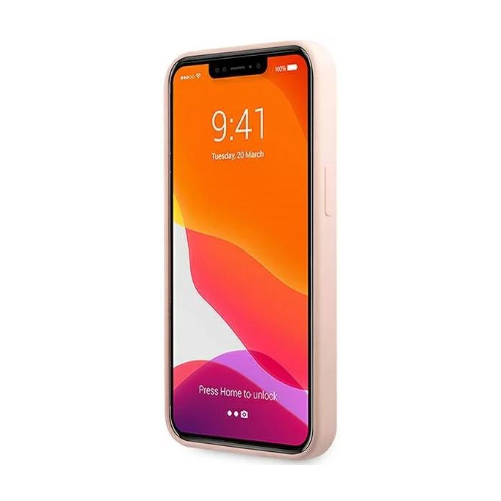 Оригинален кейс за iPhone 13 Pro - Karl Lagerfeld Light pink Hardcase Silicone Karl's Head