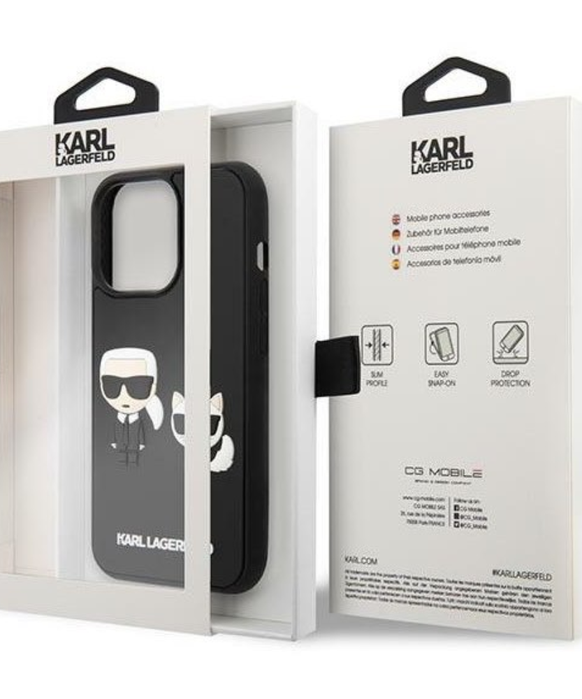 Оригинален кейс за iPhone 14 Pro - Karl Lagerfeld and Choupette