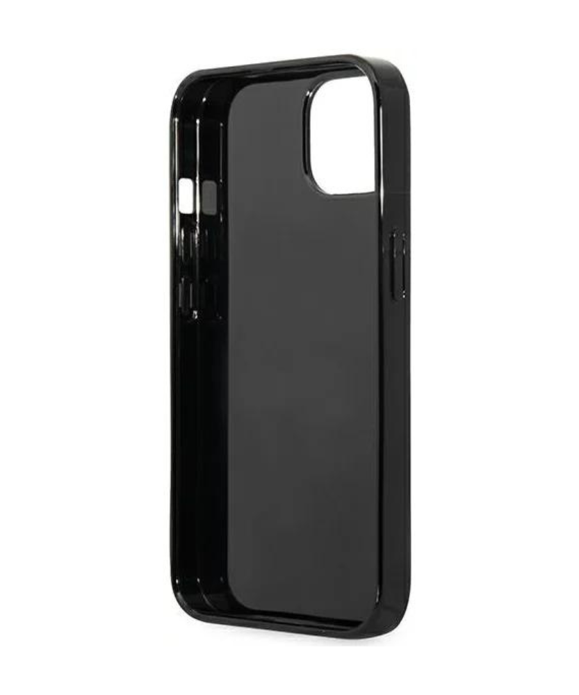 Оригинален кейс за iPhone 13 - GUESS Black Hardcase Marble