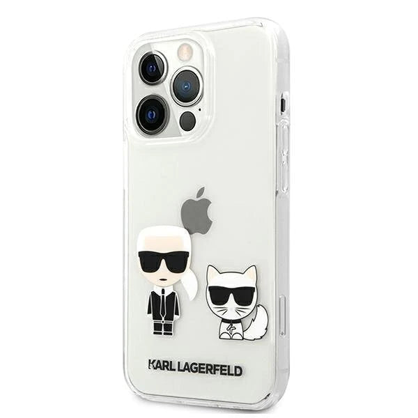 Оригинален кейс за iPhone 13 Pro - Karl Lagerfeld Silicone Karl Choupette White