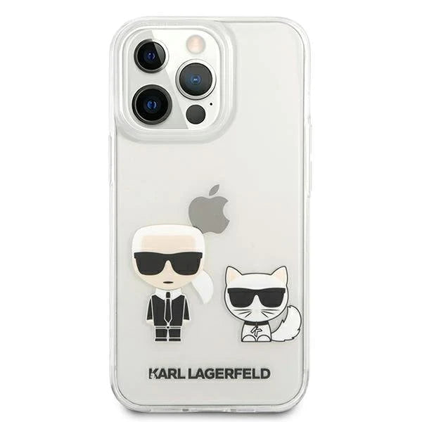 Оригинален кейс за iPhone 13 Pro - Karl Lagerfeld Silicone Karl Choupette White