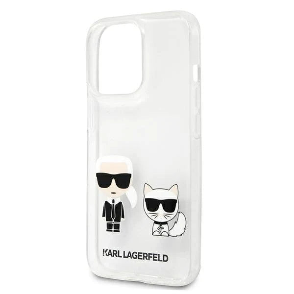 Оригинален кейс за iPhone 13 Pro - Karl Lagerfeld Silicone Karl Choupette White