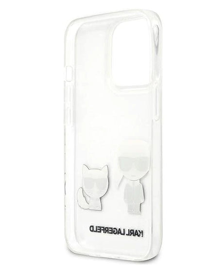 Оригинален кейс за iPhone 13 Pro - Karl Lagerfeld Silicone Karl Choupette White