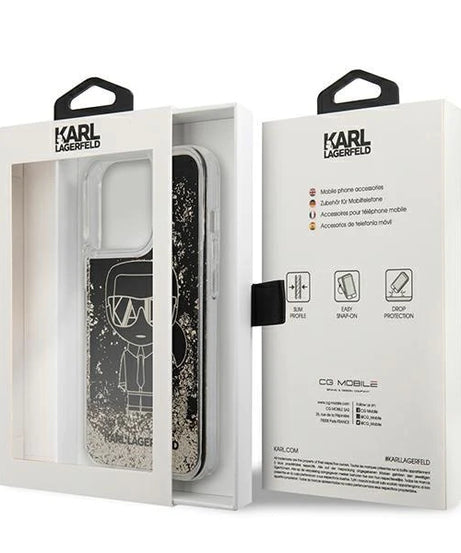Оригинален кейс за iPhone 13 Pro - Karl Lagerfeld Liquid Glitter Gatsby