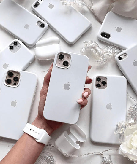 Official Apple Silicone Case - Бял