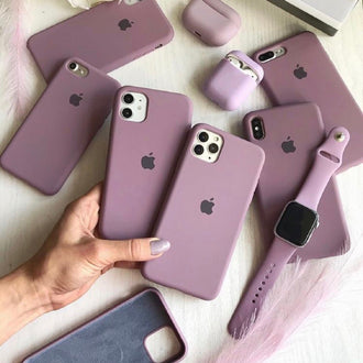 Official Apple Silicone Case - Касис