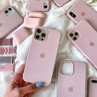Official Apple Silicone Case - Бледо Розов