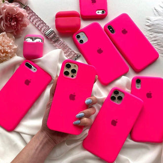Official Apple Silicone Case - Barbie Pink