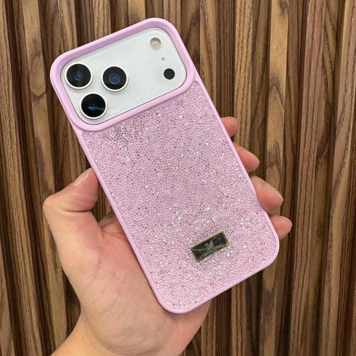 Swarovski силиконов кейс - Розов