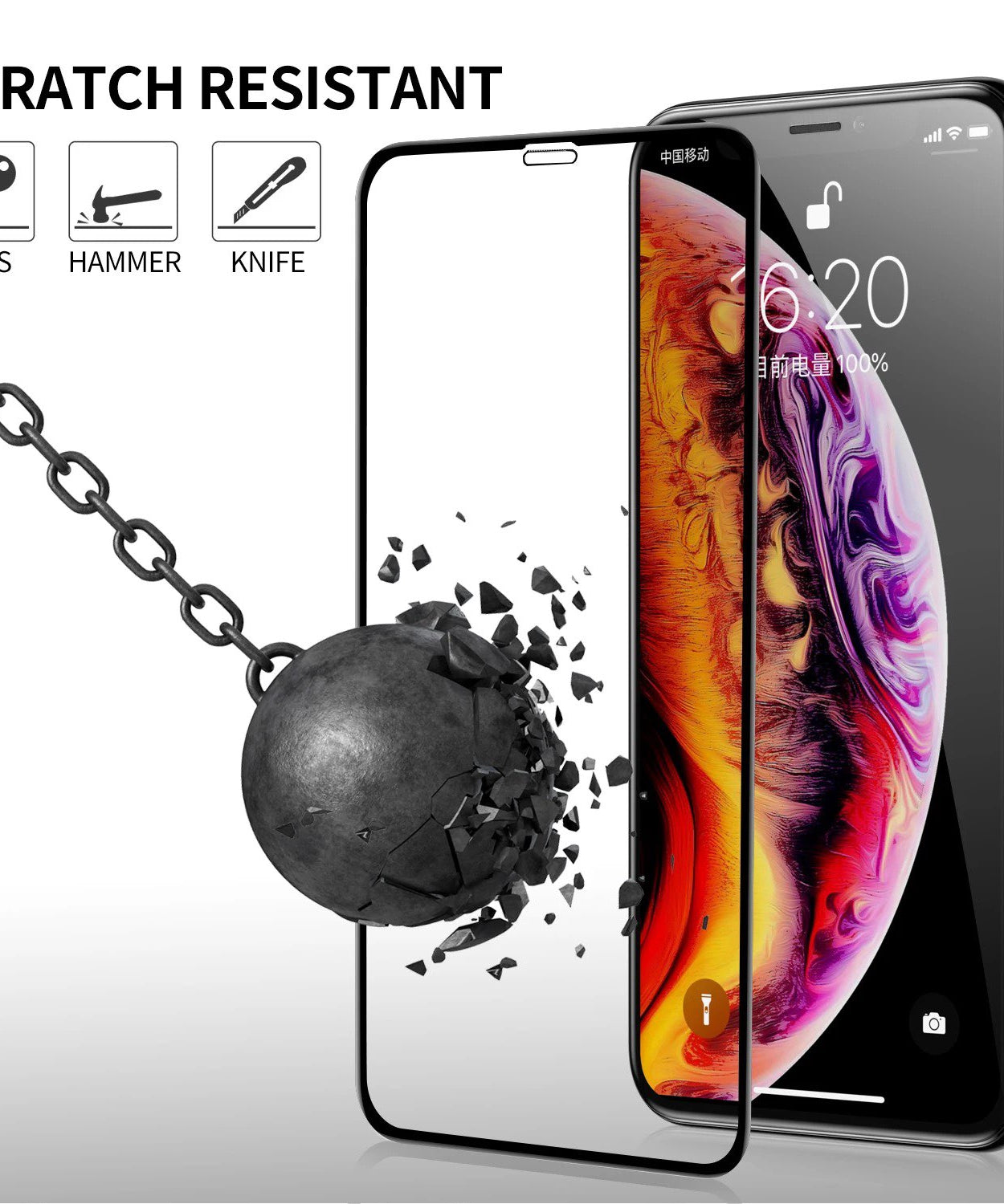 Стъклен протектор за iPhone - OG 5D Slim с цяло лепило