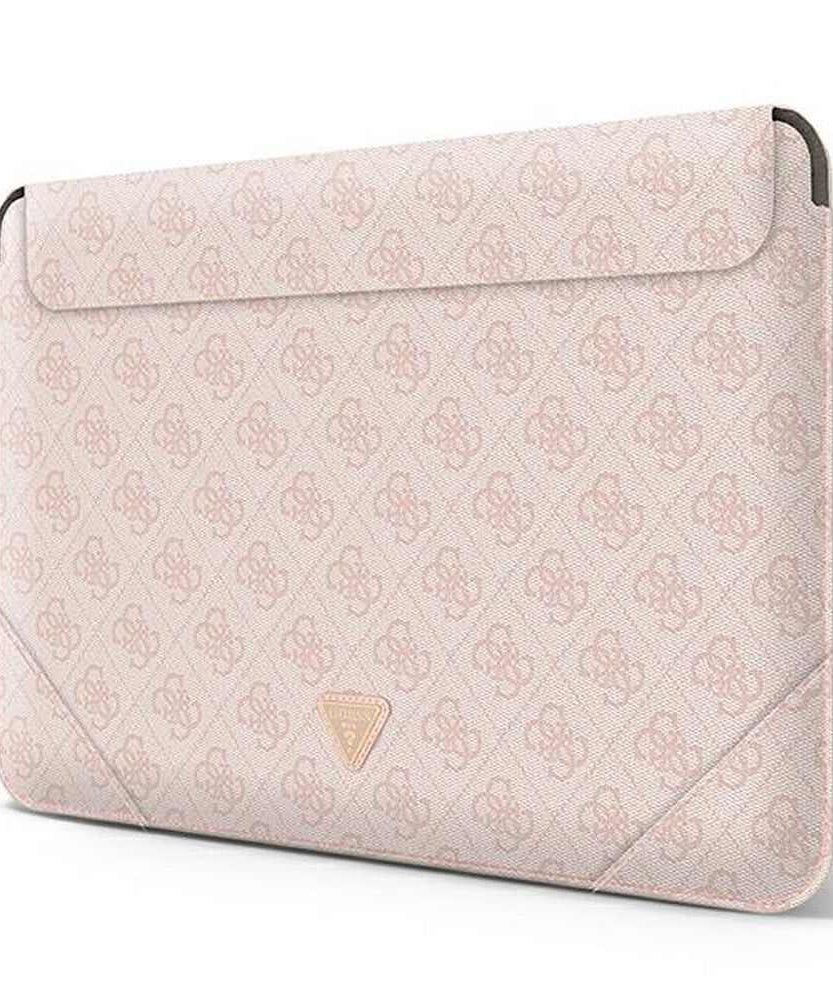 Калъф за лаптоп Guess Sleeve 15/16" Pink 4G Uptown Triangle Logo