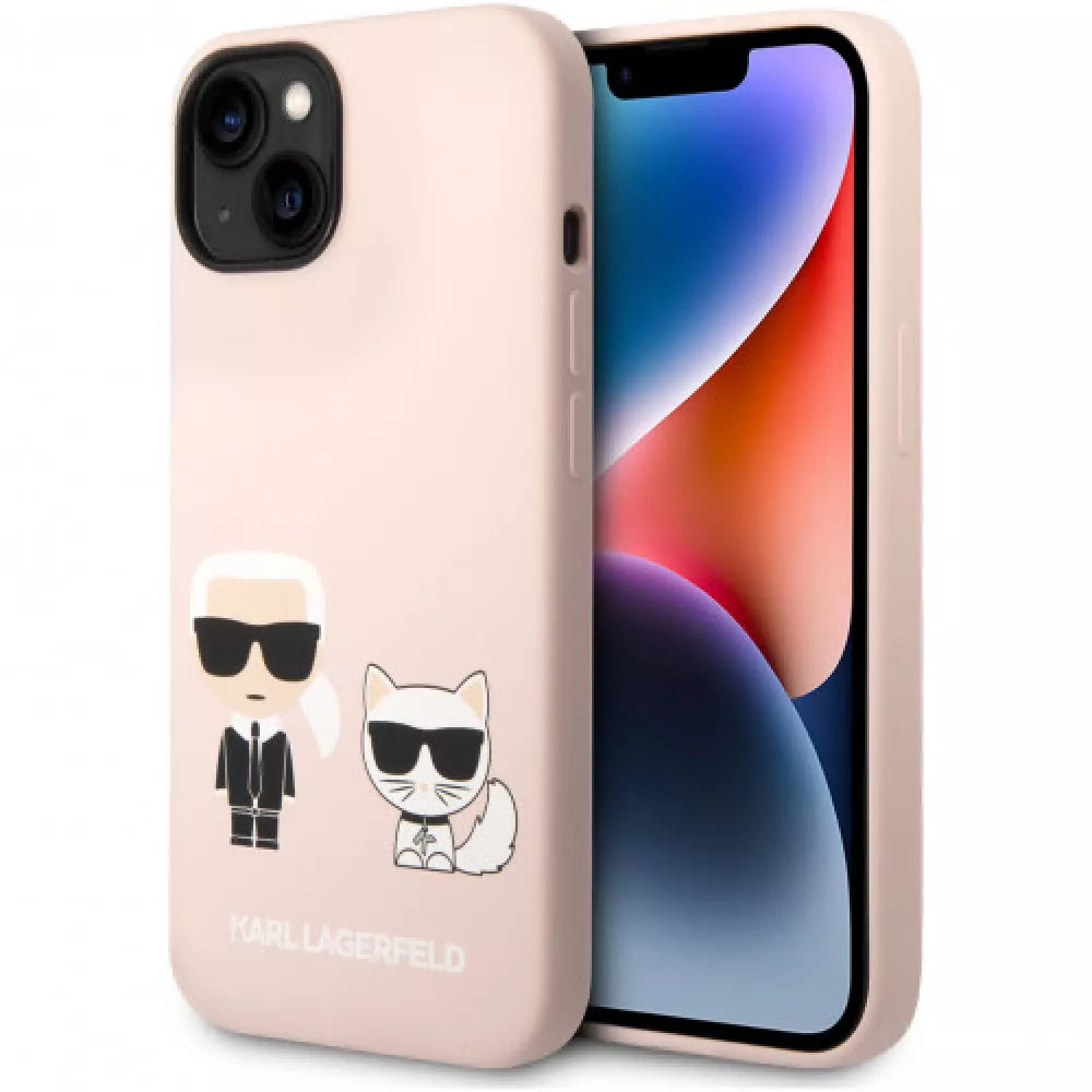 Оригинален твърд гръб за iPhone 14 Pro Max - Karl Lagerfeld Ikonik Magsafe